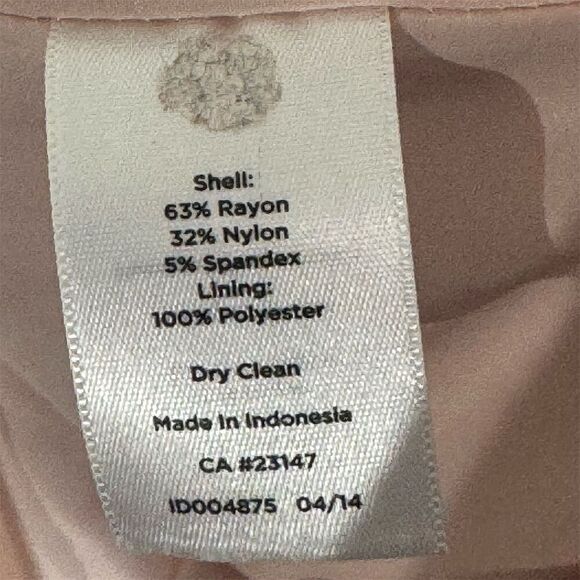 Talbots Petites 4P Blush Pink Fit & Flare Dress Sleeveless Classic Career Dress - Picture 7 of 8